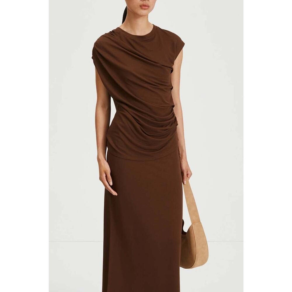 Stylein Canalita Top in Cacao Brown Size Medium NWT MSRP: $109